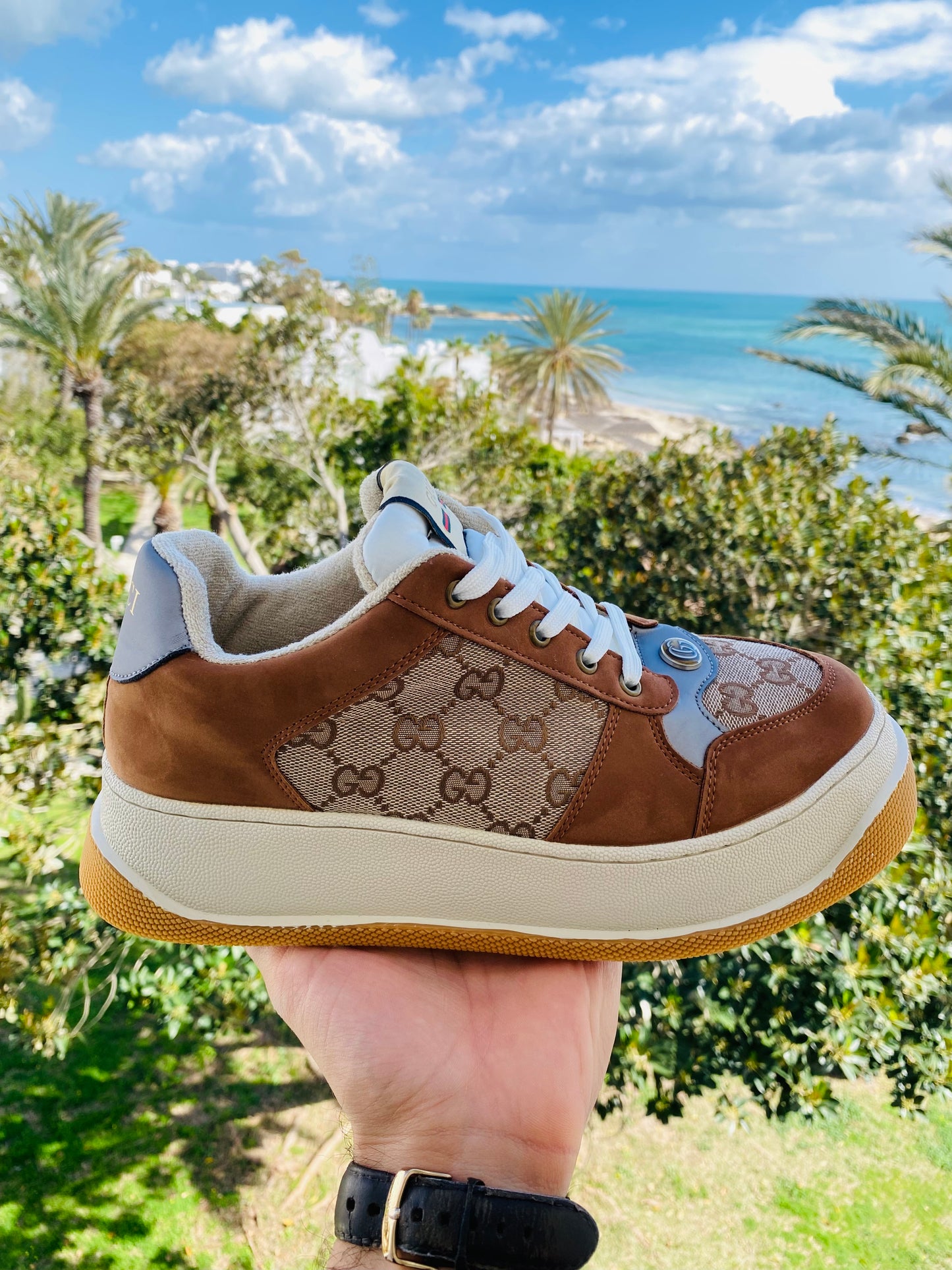 Gucci Screener GG Sneaker Brown