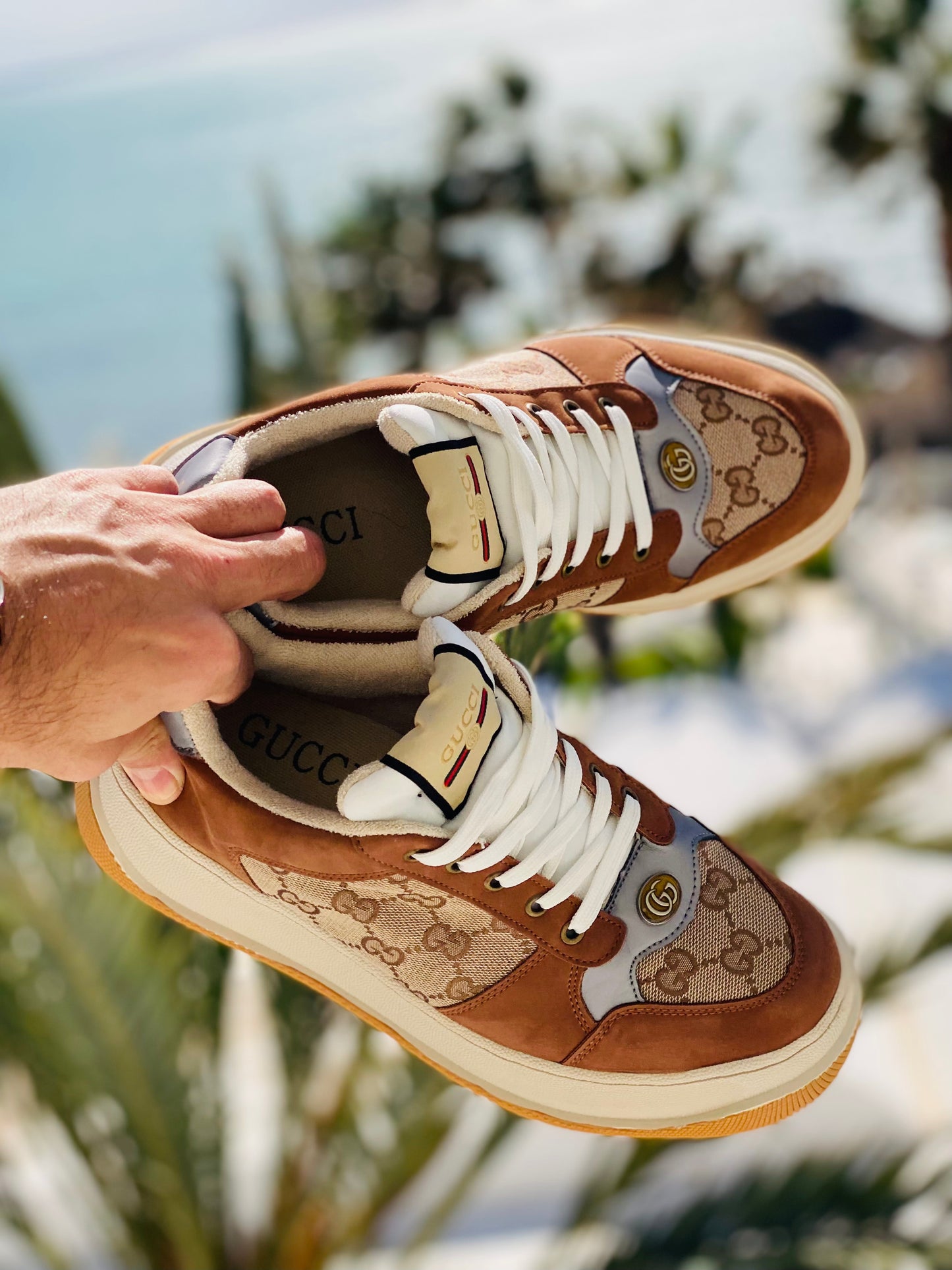 Gucci Screener GG Sneaker Brown