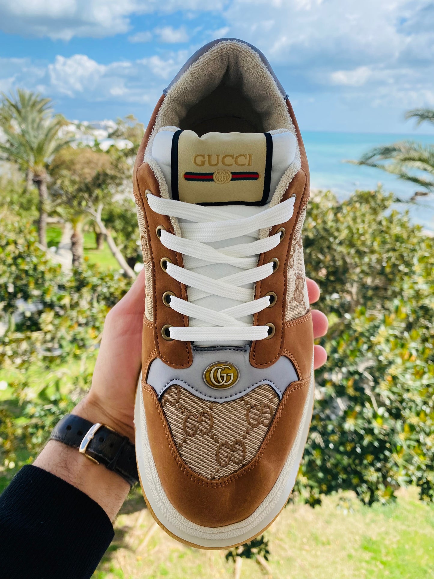 Gucci Screener GG Sneaker Brown
