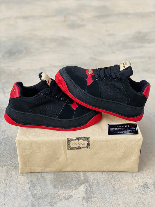 Gucci Sneaker Black Red 750048-Fab39-1058